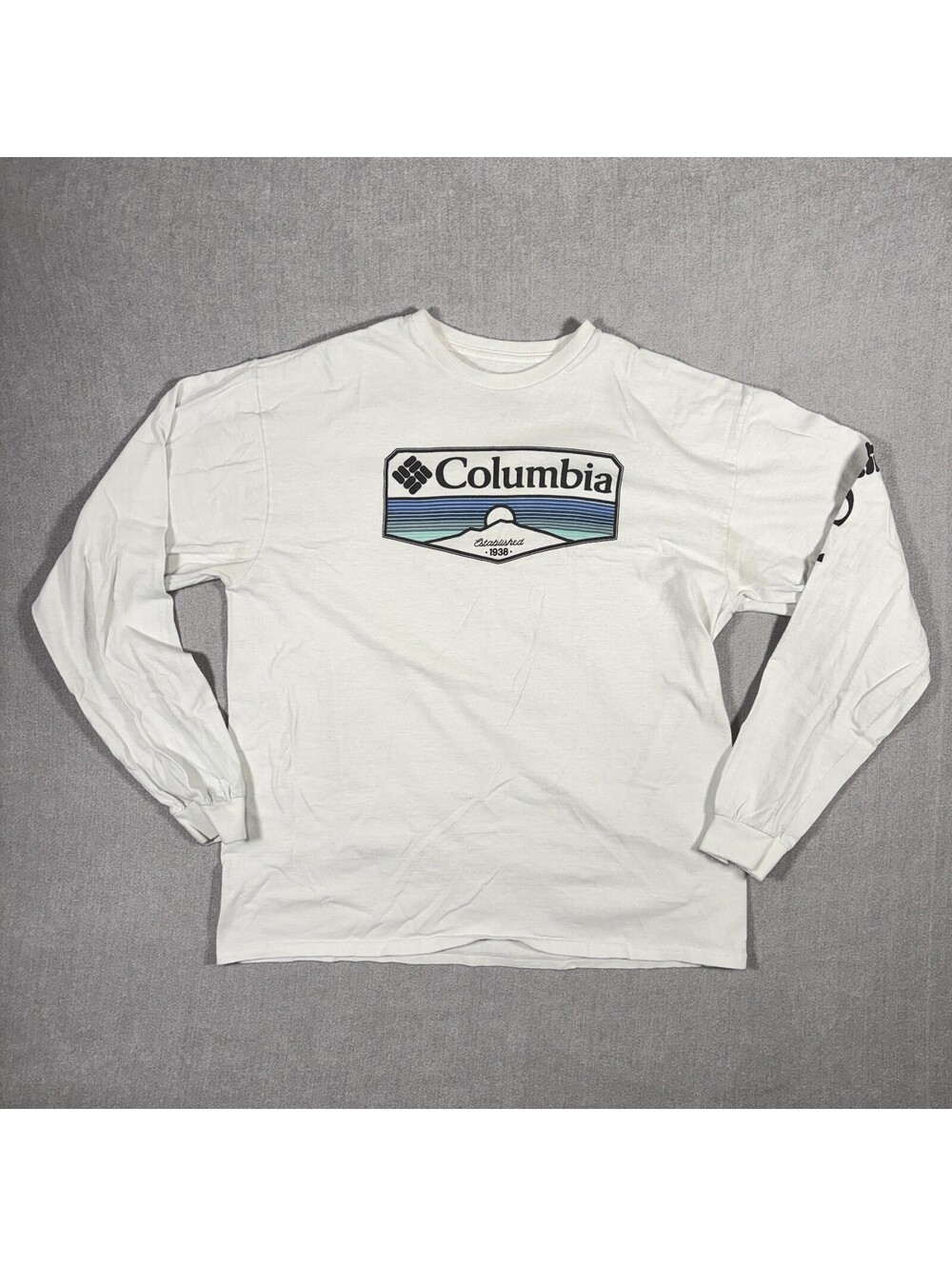 Columbia Outdoors Men's Long Sleeve Sportswear Shirt In White Size Large